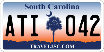 SC license plate ATI042