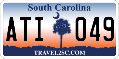 SC license plate ATI049