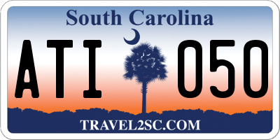 SC license plate ATI050