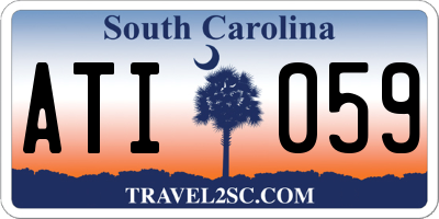 SC license plate ATI059