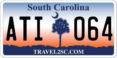 SC license plate ATI064
