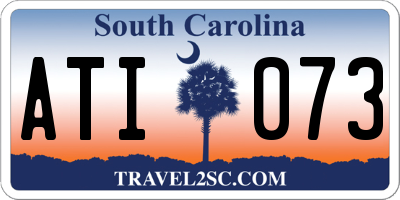 SC license plate ATI073