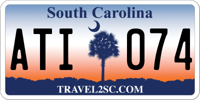 SC license plate ATI074
