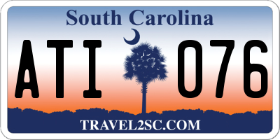 SC license plate ATI076