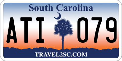 SC license plate ATI079