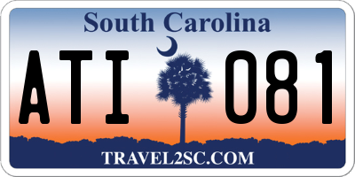 SC license plate ATI081
