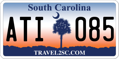 SC license plate ATI085