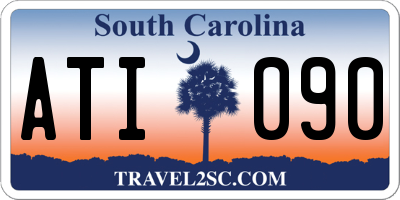 SC license plate ATI090