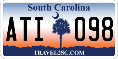 SC license plate ATI098