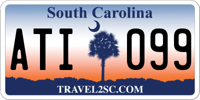 SC license plate ATI099