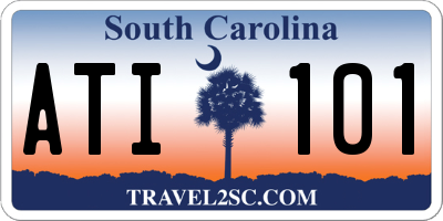 SC license plate ATI101