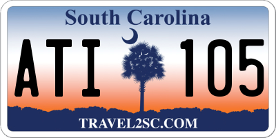SC license plate ATI105