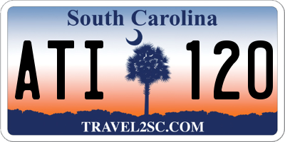SC license plate ATI120