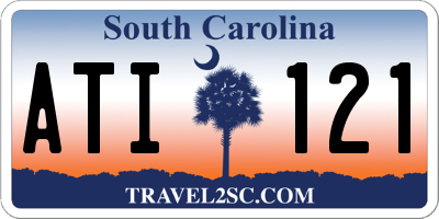 SC license plate ATI121