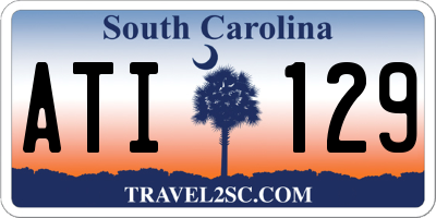 SC license plate ATI129