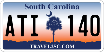 SC license plate ATI140