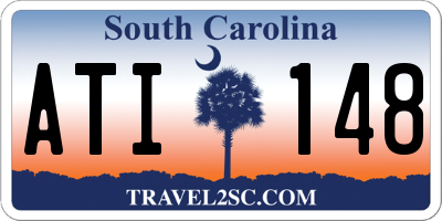 SC license plate ATI148