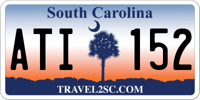 SC license plate ATI152