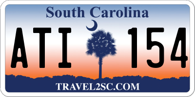 SC license plate ATI154