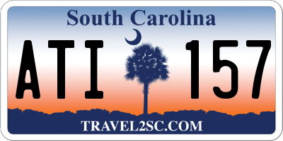 SC license plate ATI157