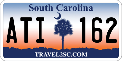 SC license plate ATI162