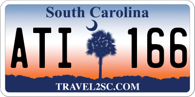 SC license plate ATI166