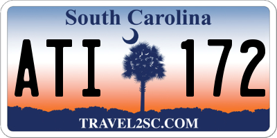 SC license plate ATI172