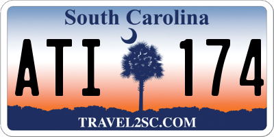 SC license plate ATI174
