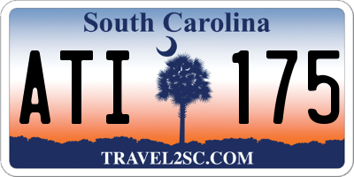 SC license plate ATI175