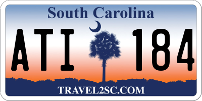 SC license plate ATI184