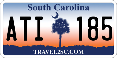 SC license plate ATI185