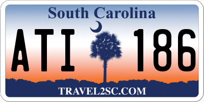 SC license plate ATI186