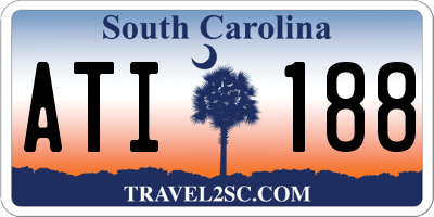 SC license plate ATI188