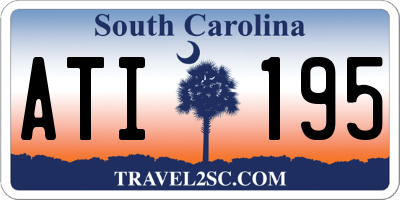 SC license plate ATI195