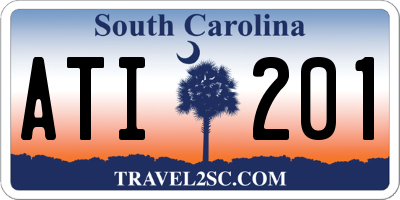 SC license plate ATI201