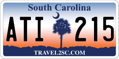 SC license plate ATI215