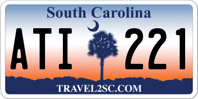 SC license plate ATI221