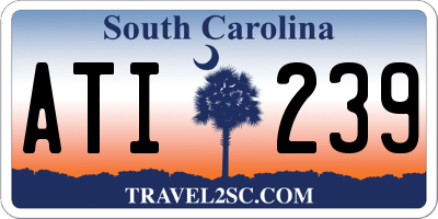 SC license plate ATI239