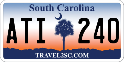 SC license plate ATI240