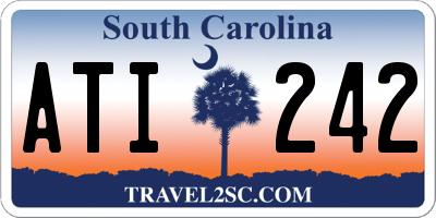 SC license plate ATI242