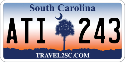 SC license plate ATI243