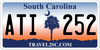 SC license plate ATI252
