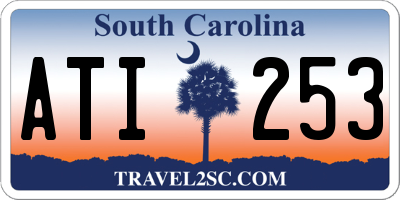 SC license plate ATI253