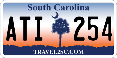 SC license plate ATI254