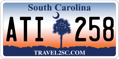 SC license plate ATI258