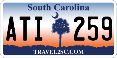 SC license plate ATI259