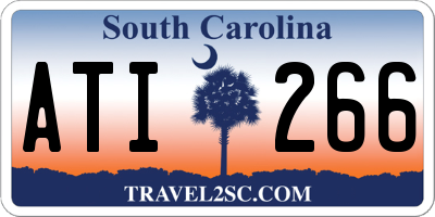SC license plate ATI266