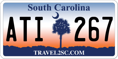 SC license plate ATI267