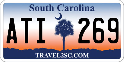 SC license plate ATI269