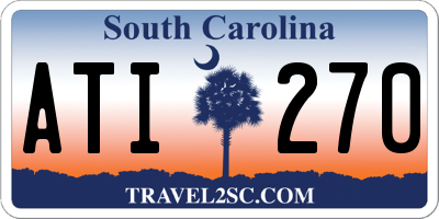 SC license plate ATI270